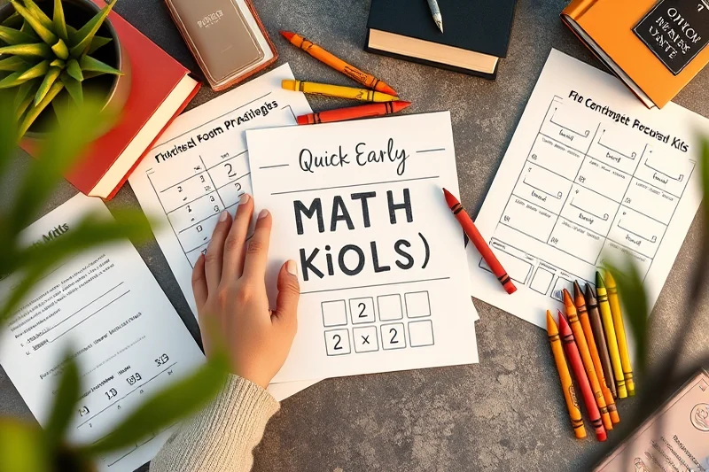 quick early math activities printables — Quick Early Math Activities Printables (the finished result)