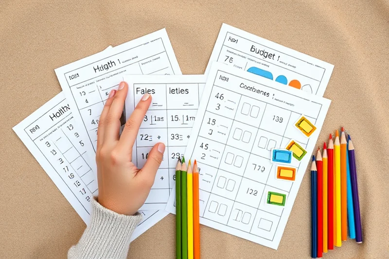 budget early math activities tips — Budget Early Math Activities Tips (the finished result)