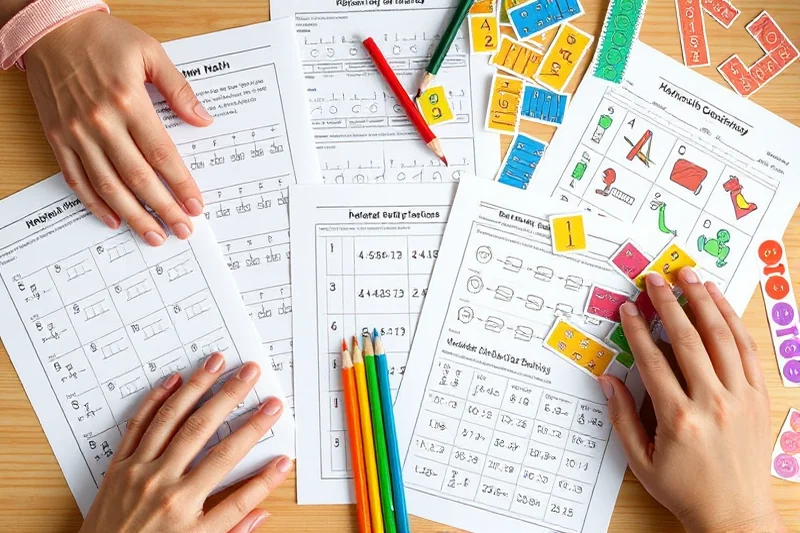 early math activities printable — Early Math Activities Printable (the finished result)