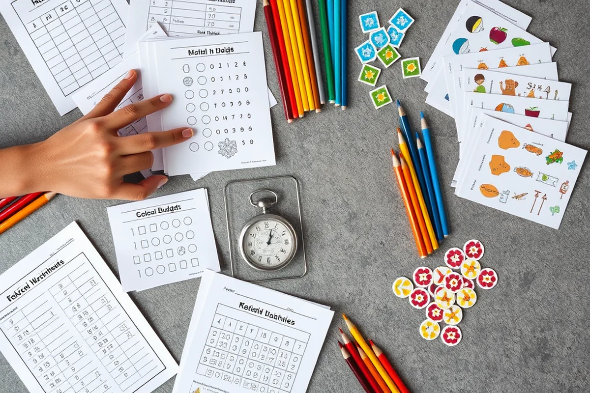 easy budget early math activities — Easy Budget Early Math Activities (the finished result)