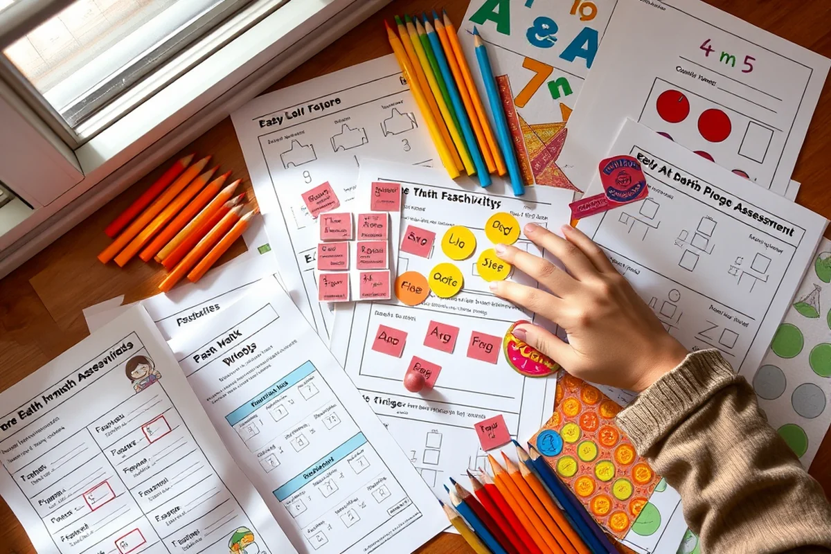 easy early math activities progress assessment — Easy Early Math Activities Progress Assessment (the finished result)