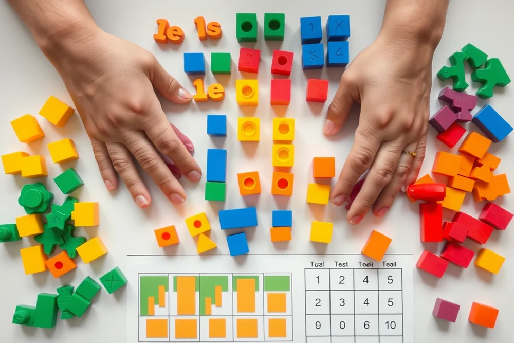 minimalist early math activity center — Minimalist Early Math Activity Center (the finished result)