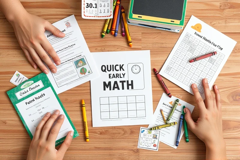 quick early math activity center ā Quick Early Math Activity Center (the finished result)