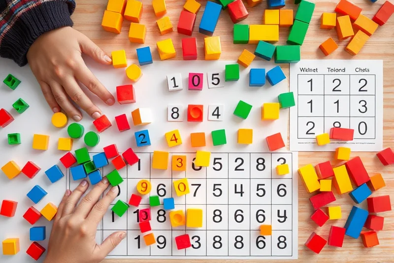 simple early math activities lesson — Simple Early Math Activities Lesson (the finished result)