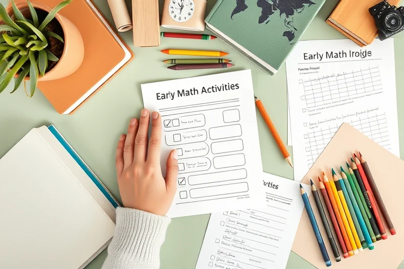 early math activities printables checklist — Early Math Activities Printables Checklist (the finished result)