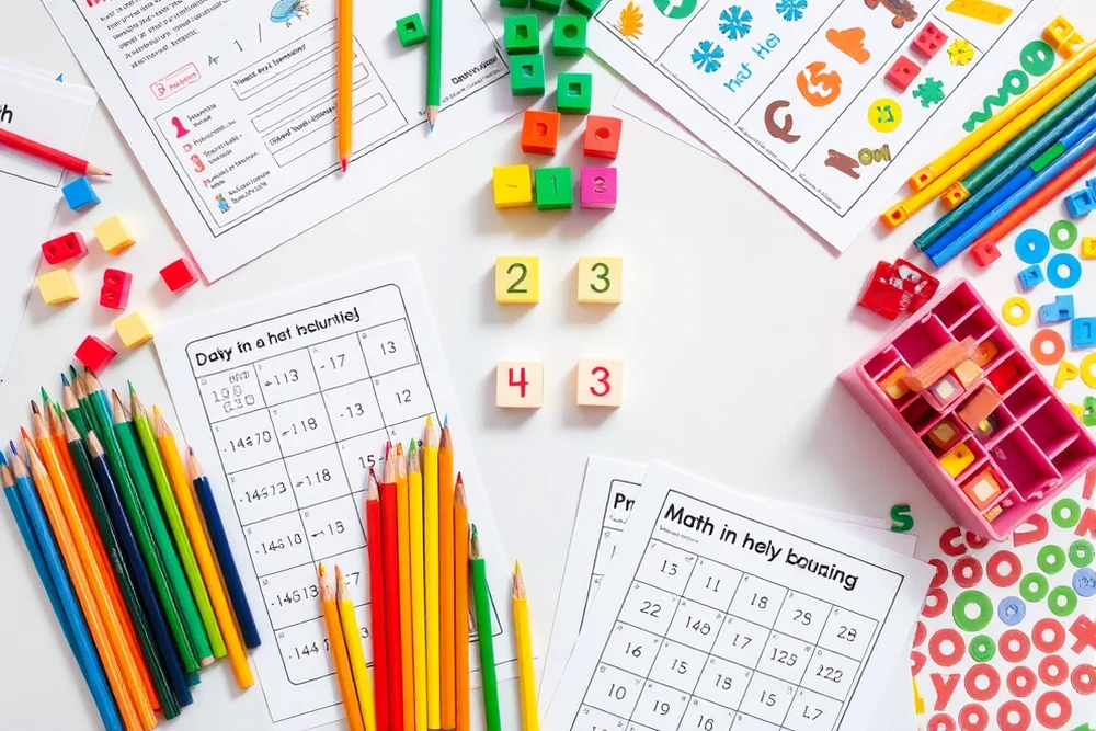 beginning preschool math activities tips — Beginning Preschool Math Activities Tips (the finished result)