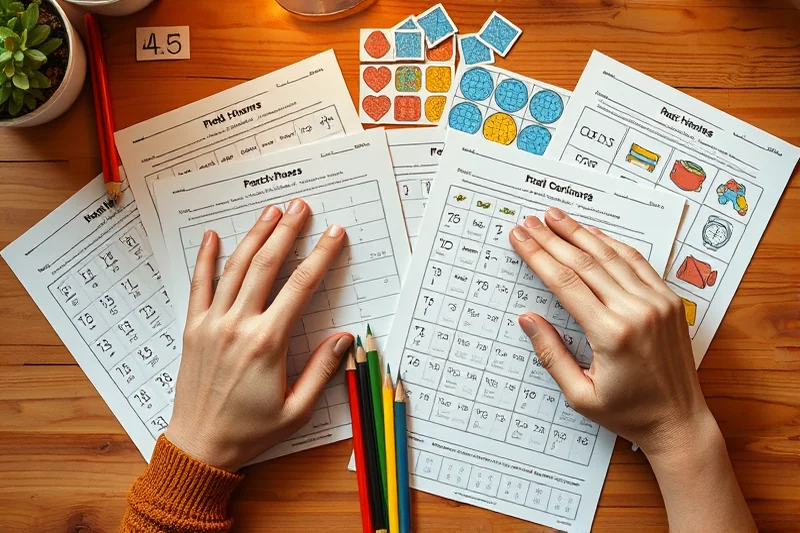 early math activities printables for small spaces — Early Math Activities Printables For Small Spaces (the finished result)