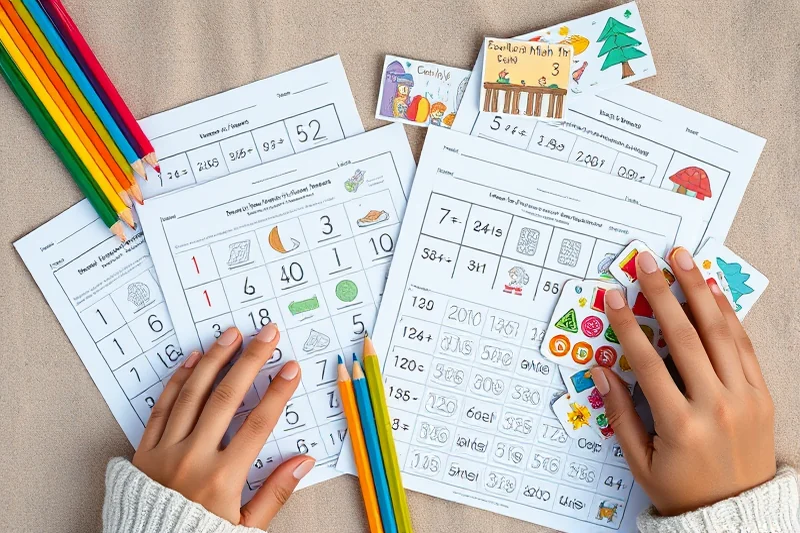 early math activities printables worksheets step by step — Early Math Activities Printables Worksheets Step By Step (the finished result)