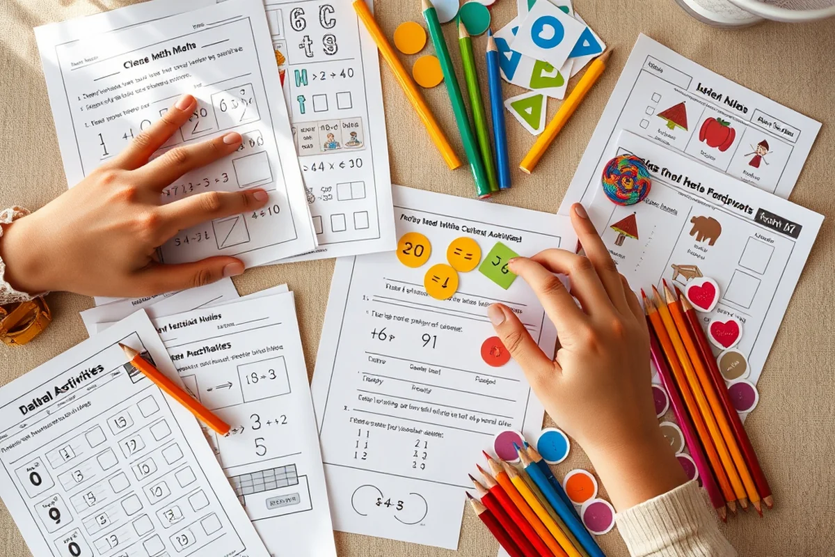 early math activities progress printable — Early Math Activities Progress Printable (the finished result)