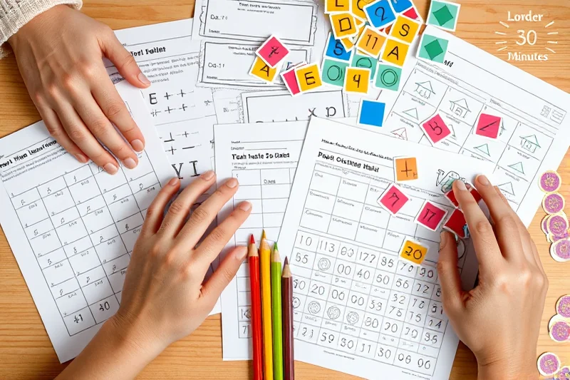 early math activities tips under 30 minutes — Early Math Activities Tips Under 30 Minutes (the finished result)