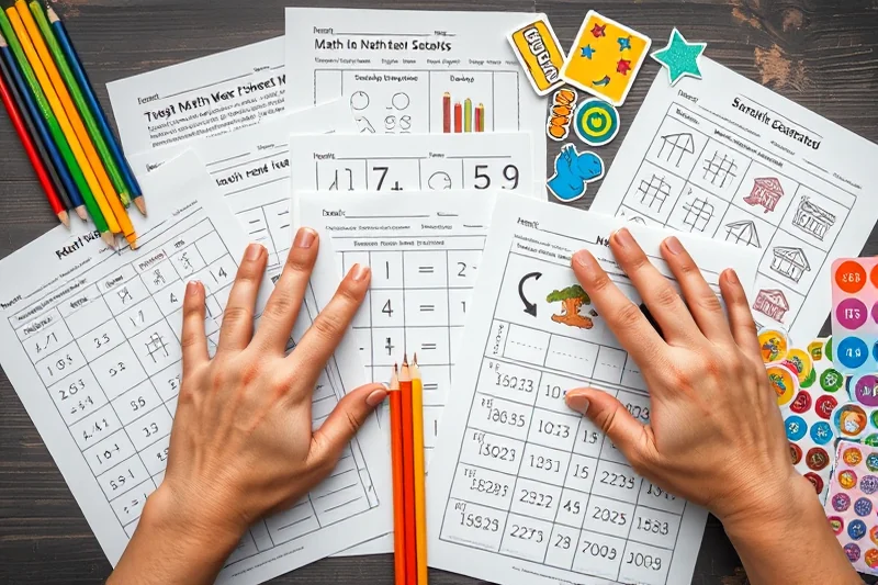easy early math activities printables worksheets — Easy Early Math Activities Printables Worksheets (the finished result)