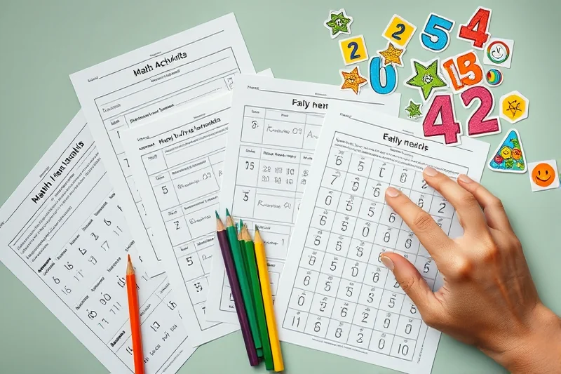 how to early math activities printables — How To Early Math Activities Printables (the finished result)